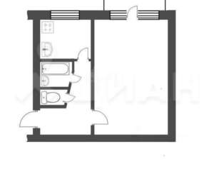 1-к квартира, на длительный срок, 32м2, 5/5 этаж