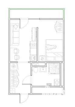 Студия квартира, на длительный срок, 29м2, 20/24 этаж