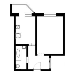 1-к квартира, на длительный срок, 38м2, 8/25 этаж