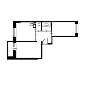 2-к квартира, на длительный срок, 43м2, 5/5 этаж