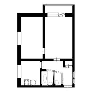 2-к квартира, на длительный срок, 36м2, 2/5 этаж