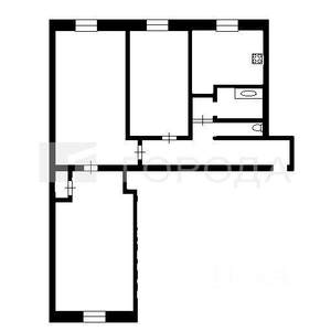 3-к квартира, на длительный срок, 60м2, 1/5 этаж