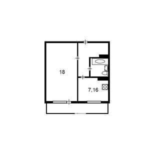 1-к квартира, на длительный срок, 35м2, 15/17 этаж