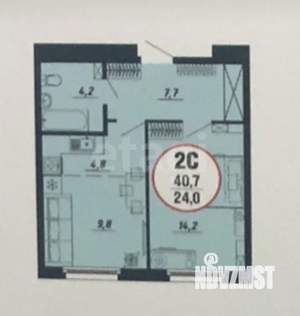 1-к квартира, на длительный срок, 41м2, 8/17 этаж