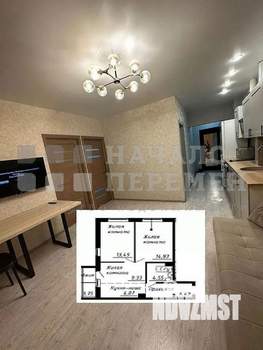 Студия квартира, на длительный срок, 55м2, 13/16 этаж