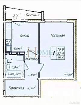 2-к квартира, на длительный срок, 37м2, 11/17 этаж