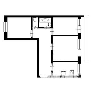 3-к квартира, на длительный срок, 69м2, 2/9 этаж