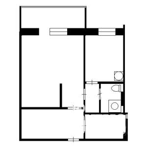 1-к квартира, на длительный срок, 32м2, 2/10 этаж