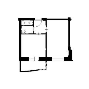 1-к квартира, на длительный срок, 35м2, 1/19 этаж
