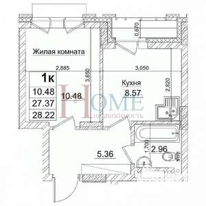 1-к квартира, на длительный срок, 28м2, 10/29 этаж
