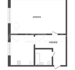1-к квартира, на длительный срок, 33м2, 3/5 этаж