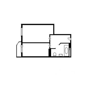 1-к квартира, на длительный срок, 43м2, 23/28 этаж