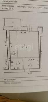 Студия квартира, на длительный срок, 34м2, 10/13 этаж