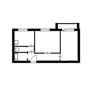 2-к квартира, на длительный срок, 57м2, 2/14 этаж