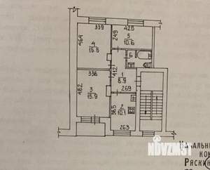 3-к квартира, на длительный срок, 64м2, 2/5 этаж