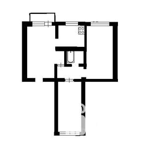 2-к квартира, на длительный срок, 44м2, 3/5 этаж