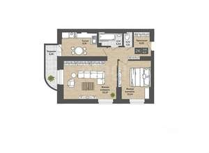 2-к квартира, на длительный срок, 61м2, 16/25 этаж