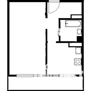 1-к квартира, на длительный срок, 40м2, 3/20 этаж