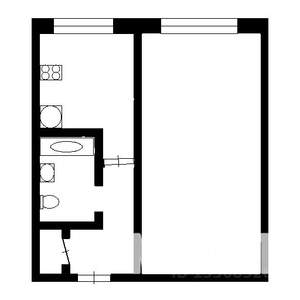 1-к квартира, на длительный срок, 31м2, 4/4 этаж