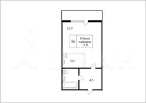1-к квартира, на длительный срок, 35м2, 8/10 этаж