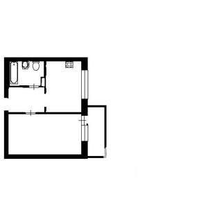 1-к квартира, на длительный срок, 38м2, 6/24 этаж