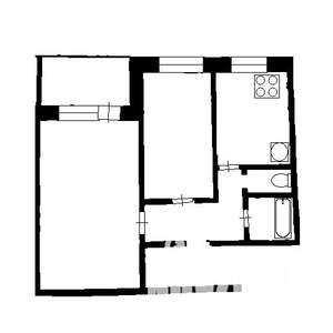 2-к квартира, на длительный срок, 47м2, 8/9 этаж