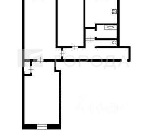 3-к квартира, на длительный срок, 60м2, 1/5 этаж