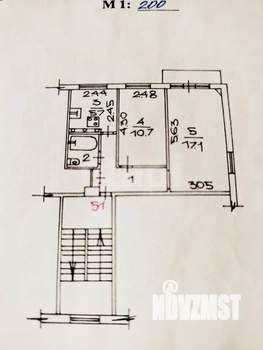 2-к квартира, на длительный срок, 42м2, 3/5 этаж