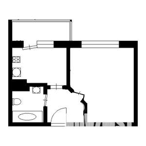 1-к квартира, на длительный срок, 35м2, 6/17 этаж