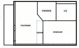 1-к квартира, на длительный срок, 47м2, 3/10 этаж