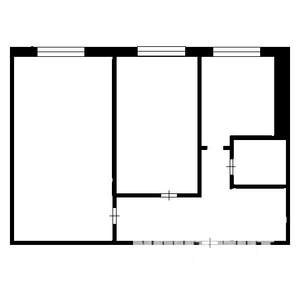 2-к квартира, на длительный срок, 45м2, 4/9 этаж