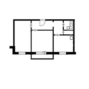 2-к квартира, на длительный срок, 53м2, 8/10 этаж