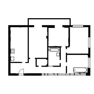 4-к квартира, на длительный срок, 94м2, 22/25 этаж