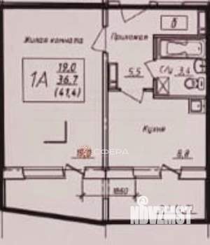 1-к квартира, на длительный срок, 41м2, 8/14 этаж