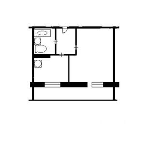 1-к квартира, на длительный срок, 26м2, 2/10 этаж