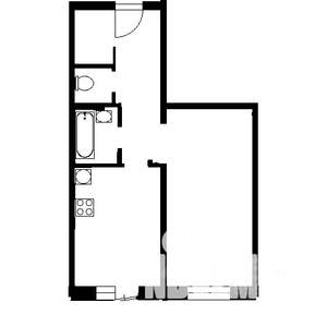 1-к квартира, на длительный срок, 40м2, 2/9 этаж