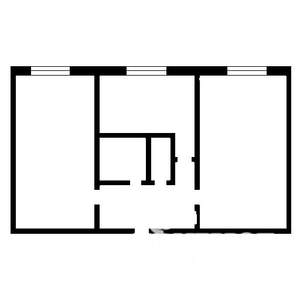 2-к квартира, на длительный срок, 43м2, 1/5 этаж