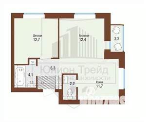 1-к квартира, на длительный срок, 49м2, 9/18 этаж