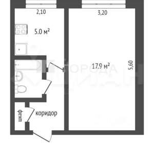 1-к квартира, на длительный срок, 30м2, 3/5 этаж