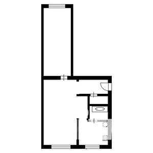 2-к квартира, на длительный срок, 42м2, 3/4 этаж