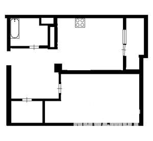 1-к квартира, на длительный срок, 40м2, 5/12 этаж