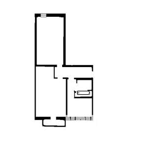 2-к квартира, на длительный срок, 44м2, 4/5 этаж