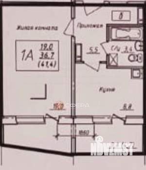 1-к квартира, на длительный срок, 41м2, 8/14 этаж