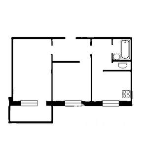 2-к квартира, на длительный срок, 56м2, 5/10 этаж