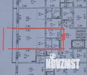 Студия квартира, на длительный срок, 38м2, 4/11 этаж