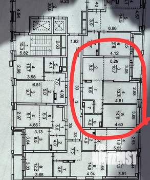 3-к квартира, на длительный срок, 61м2, 6/18 этаж