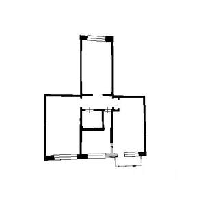 2-к квартира, на длительный срок, 45м2, 4/5 этаж