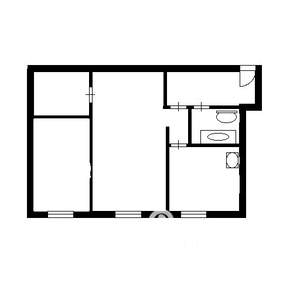 2-к квартира, на длительный срок, 42м2, 4/5 этаж