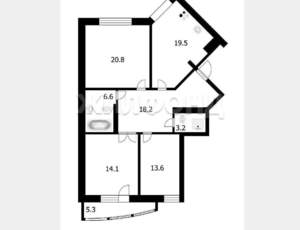3-к квартира, на длительный срок, 96м2, 12/16 этаж