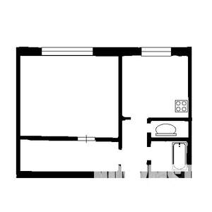 2-к квартира, на длительный срок, 40м2, 1/10 этаж